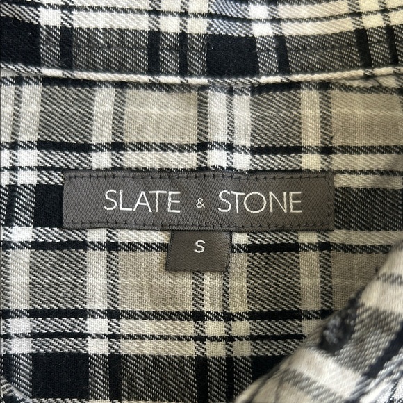 Slate & Stone Monochrome Plaid Flannel Shirt - Picture 2 of 11
